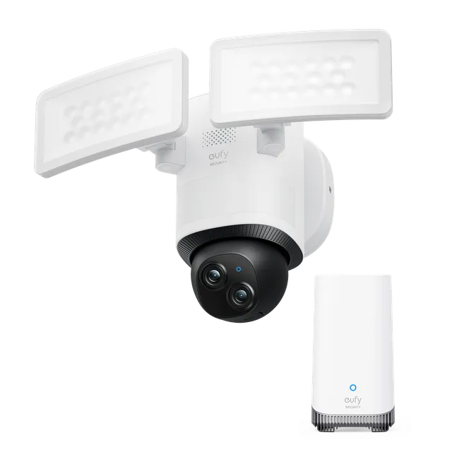eufy-security-floodlight-camera-e340-homebase-s380-bundle image 1
