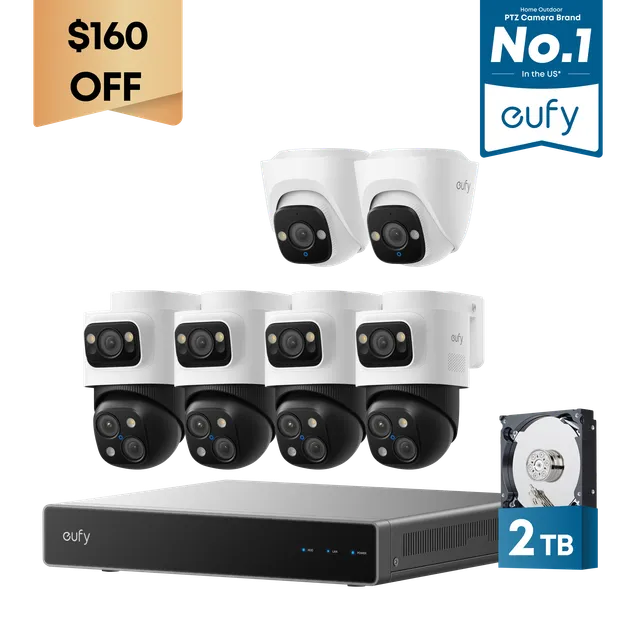 eufy-security-s4-max-poe-nvr-system-4-cam-kit-2-turret-kameras-4k image 1