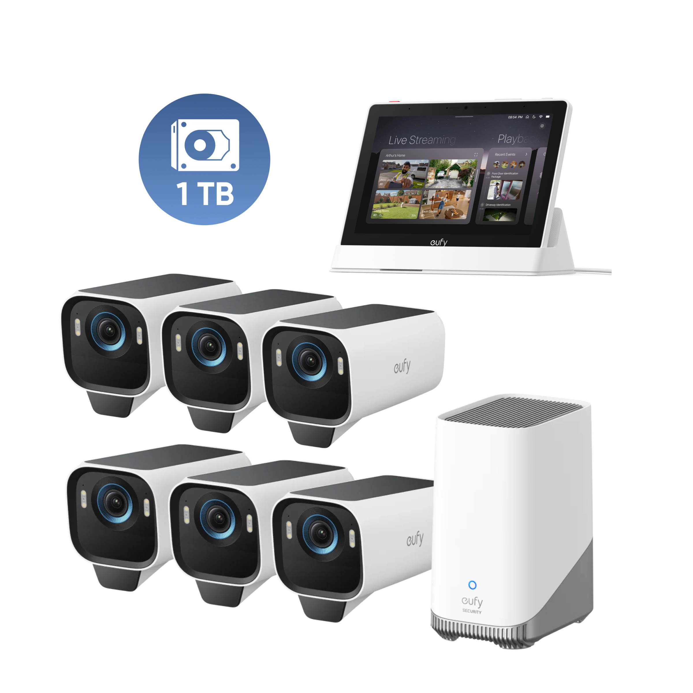 eufy-security-eufycam-s3-pro-6-kamera-kit image 3