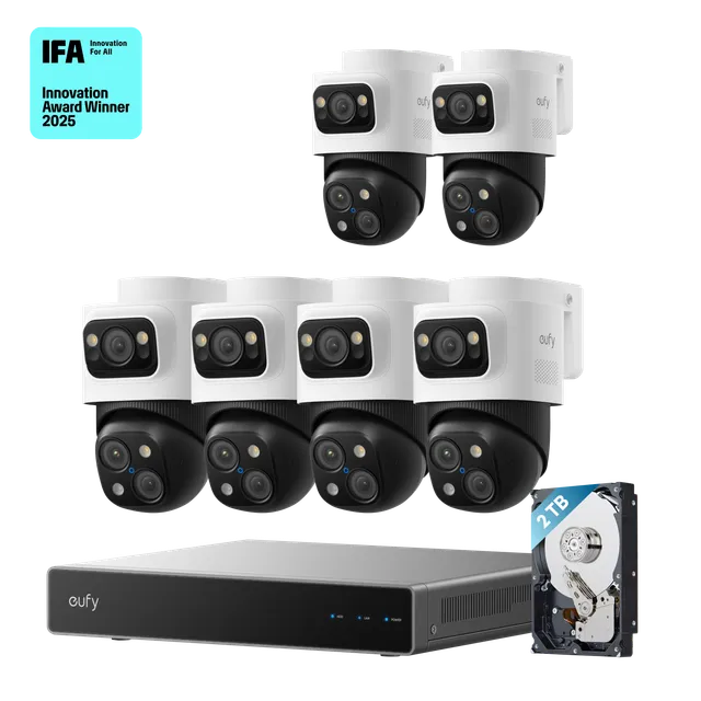 eufy-security-s4-max-poe-nvr-security-system-6-cam-kit-kabel-set image 1