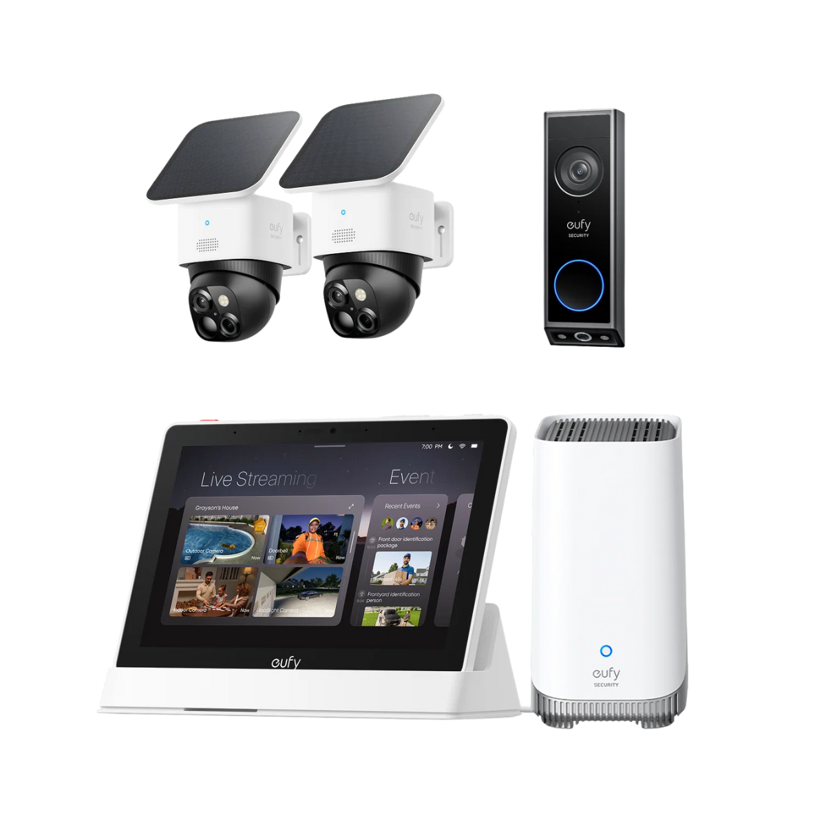 eufy-security-solocam-s340-2er-set-homebase-s380-smart-display-video-doorbell-e3 image 1