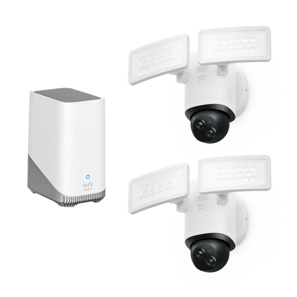 eufy-security-floodlight-camera-e340-2-cam-pack-homebase-s380-flutlicht-kamera-s image 1