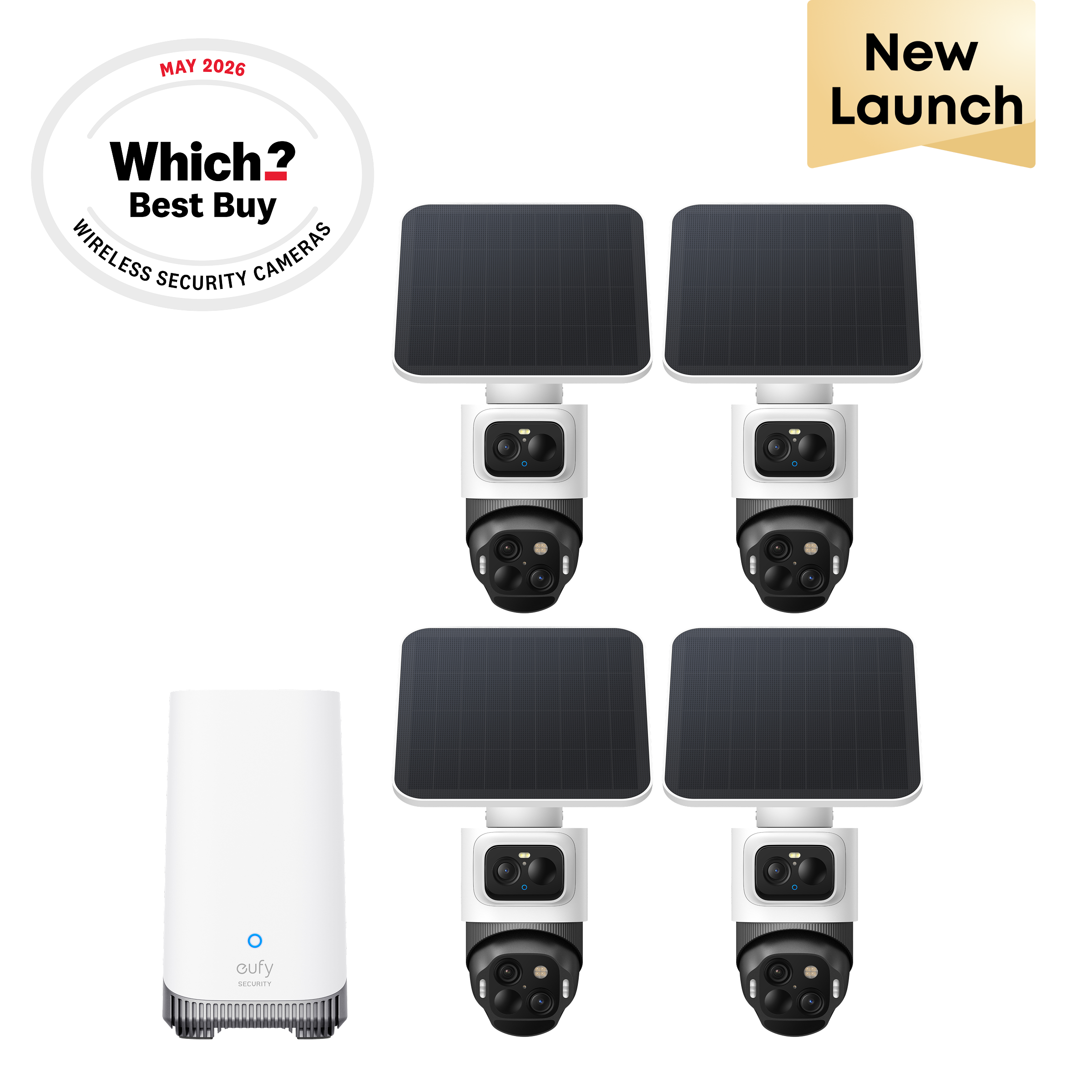 eufy-security-eufycam-s4-4-cam-kit-triple-lens-bullet-ptz-360 image 1
