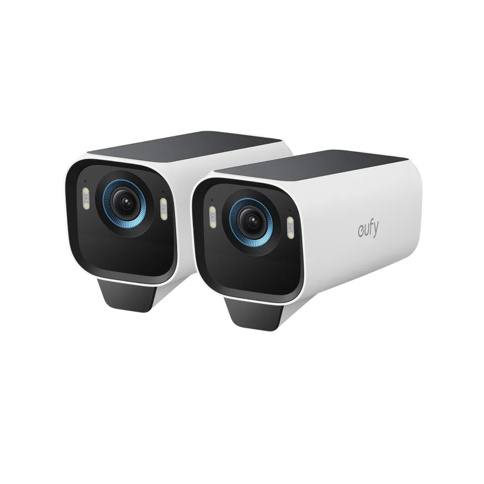 eufy-security-eufycam-s3-pro-4k-zusatzkamera-2er-pack-mit-solarplus-2-0 image 1