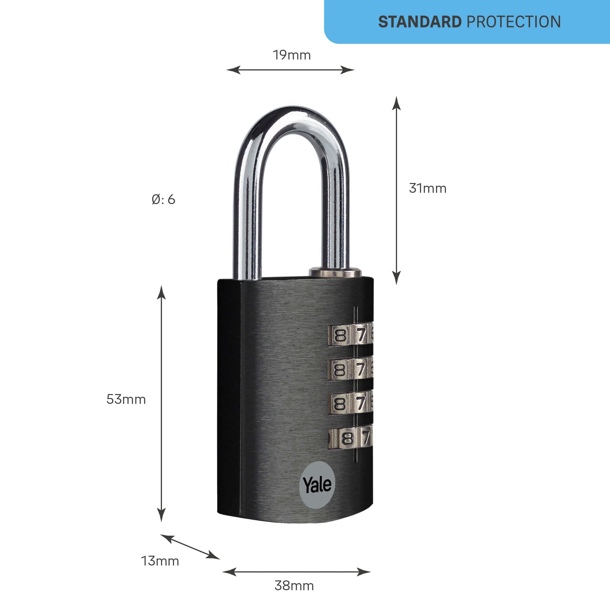 yale-ye3cb-38-131-1-bk-kombinations-vorh-ngeschloss-38-mm-aluminium-schwarz image 3