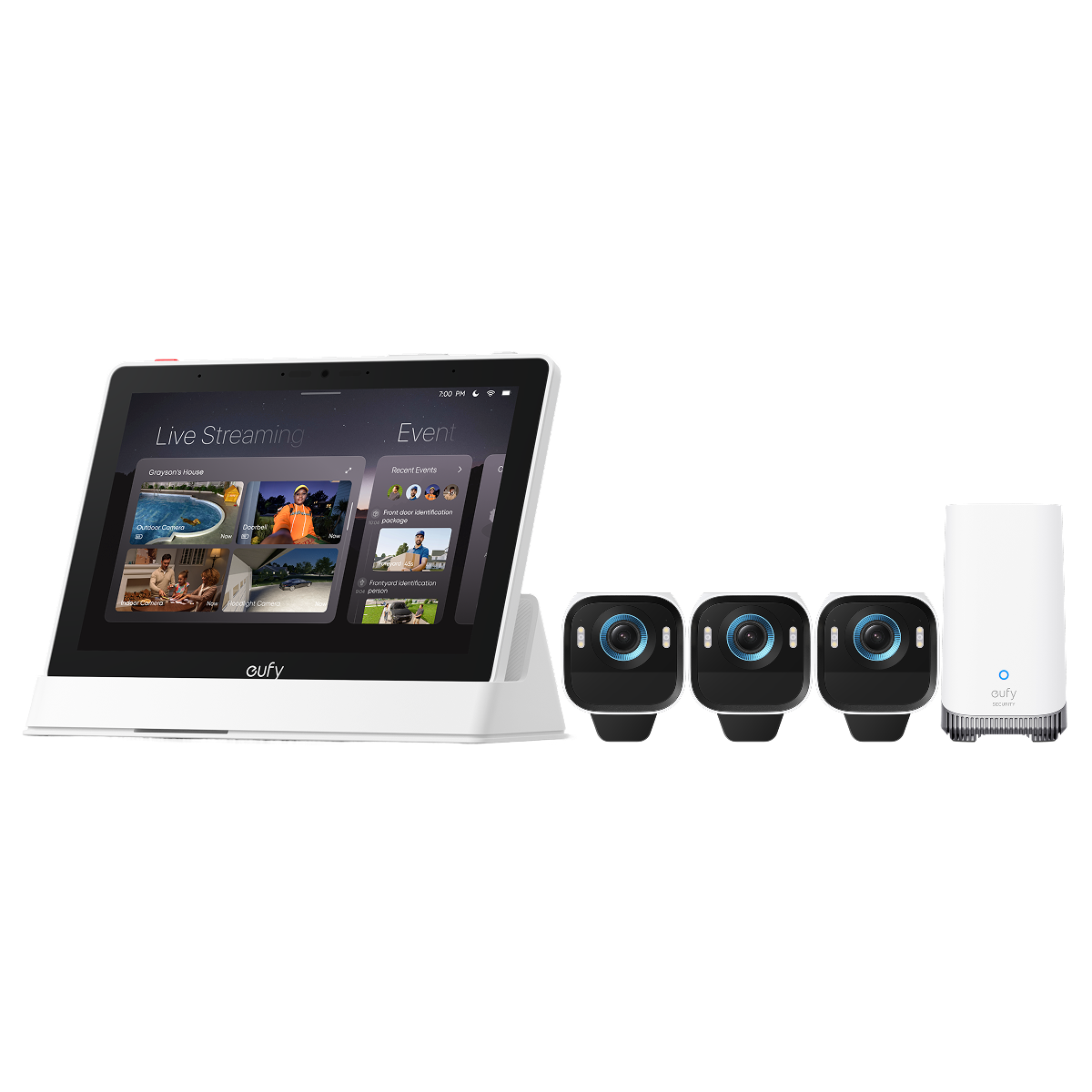 eufy-security-smart-display-3x-eufycam-s3-pro-kamera-set image 2