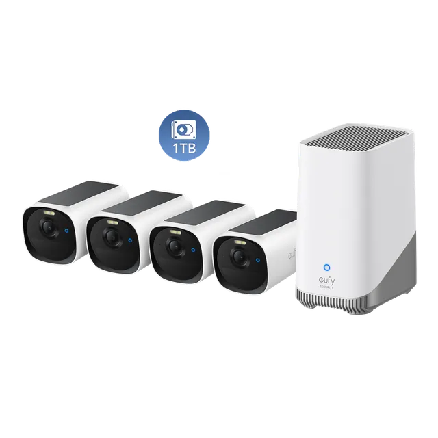 eufy-security-eufycam-e40-4-cam-kit-mit-homebase-s380-1-tb-festplatte image 1