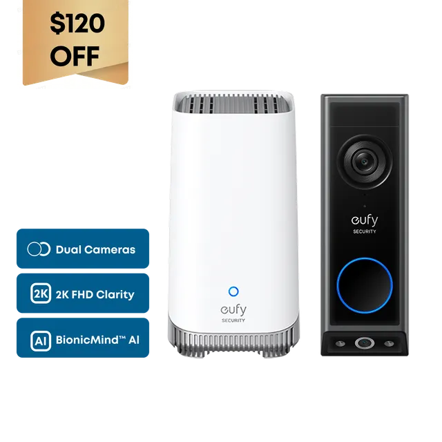 eufy-security-video-doorbell-e340-homebase-s380-set image 1