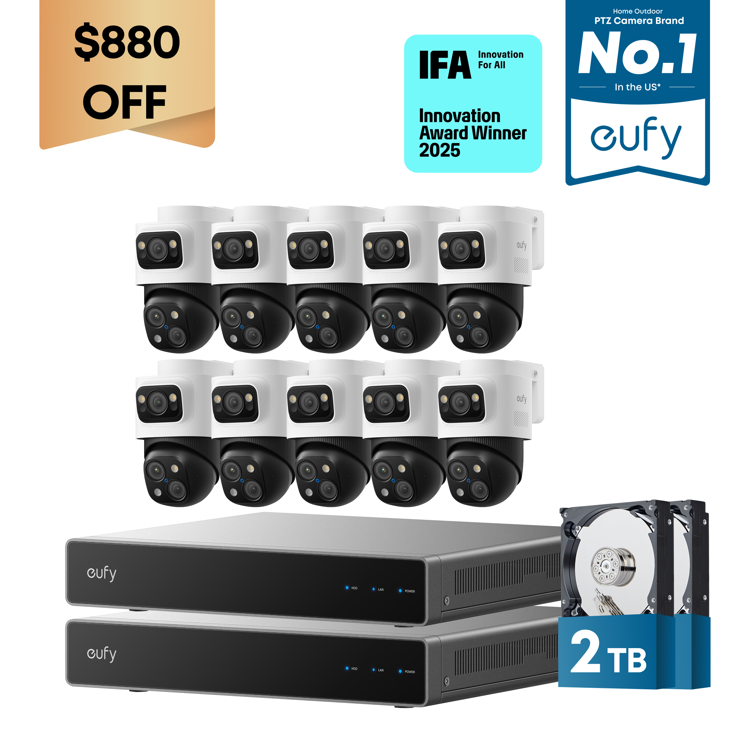 eufy-security-dual-nvr-poe-system-mit-10x-poe-cam-s4-4k-triple-lens-bullet-ptz-b image 1