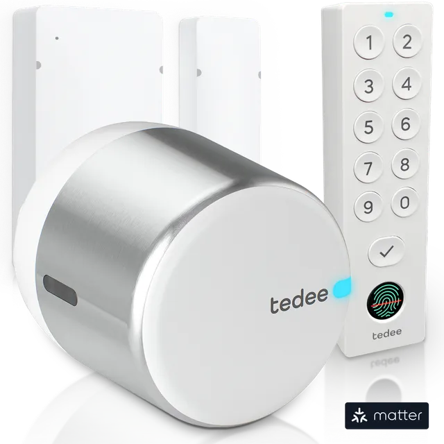 tedee-go2-door-sensor-keypad-bundle-smart-lock-set-mit-keypad-pro image 1