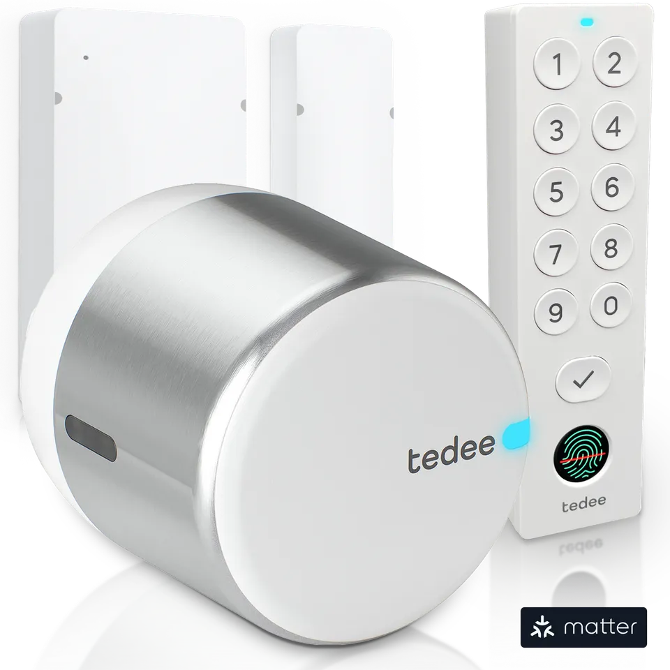 tedee-go2-door-sensor-keypad-bundle-smart-lock-set-mit-keypad-pro image 1