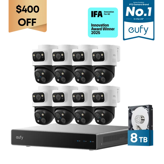 eufy-security-4k-nvr-s4-max-8-kamera-kit-mit-8-tb-hdd-poe image 1