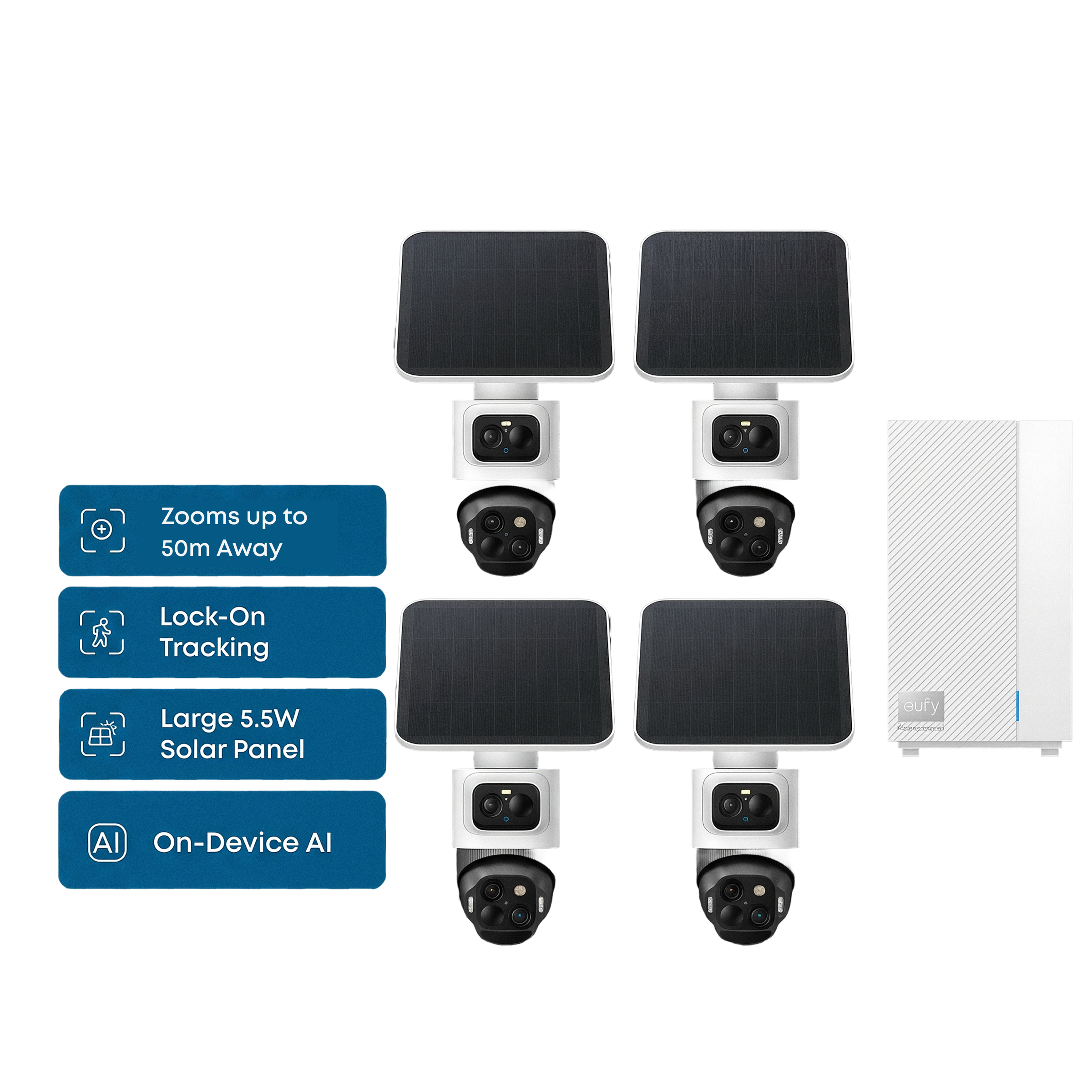 eufy-security-eufycam-s4-4-cam-kit-homebase-professional-s1-profi-set image 1