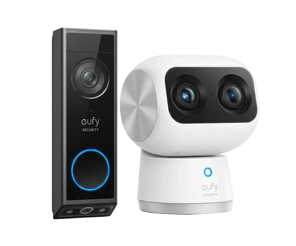 eufy-security-indoor-cam-s350-video-doorbell-e340-t-rklingel-set image 1