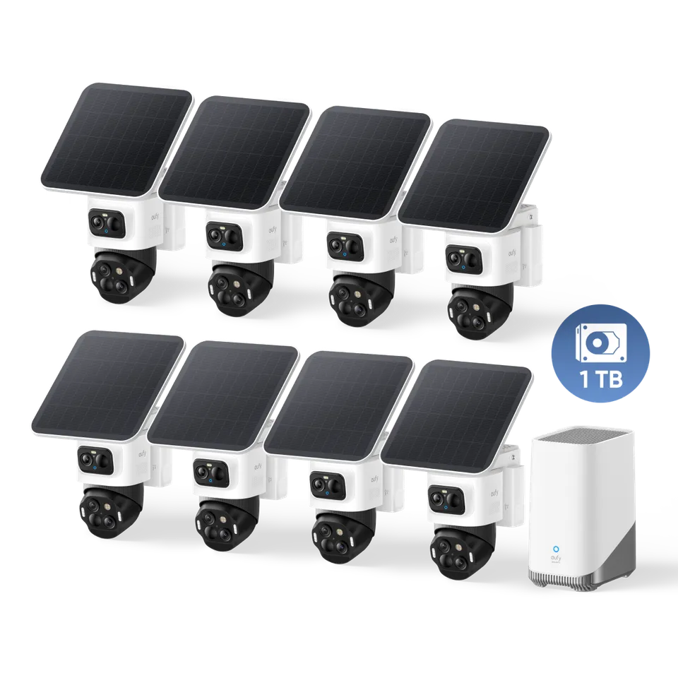 eufy-security-eufycam-s4-8-kamera-kit-homebase-s380-1tb-festplatte image 1