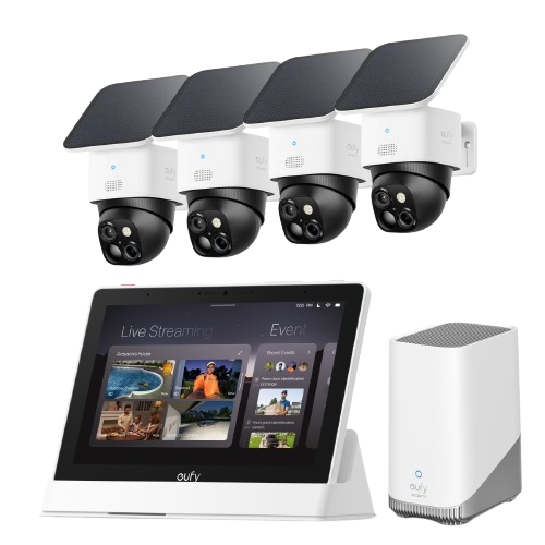 eufy-security-smart-display-solocam-s340-4-cam-set-homebase-s380 image 1
