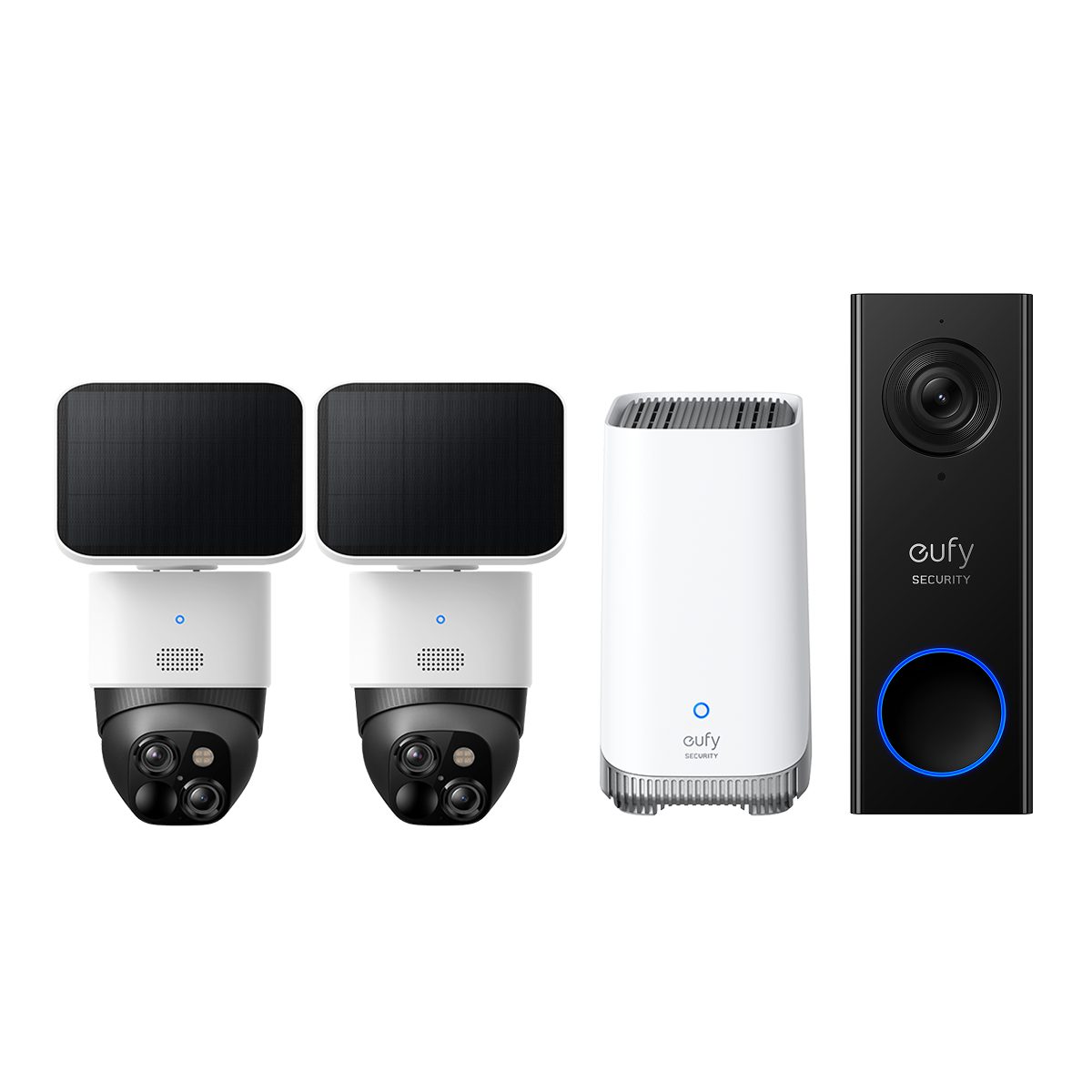 eufy-security-solocam-s340-doppelpack-homebase-s380-video-doorbell-c30-komplett- image 1