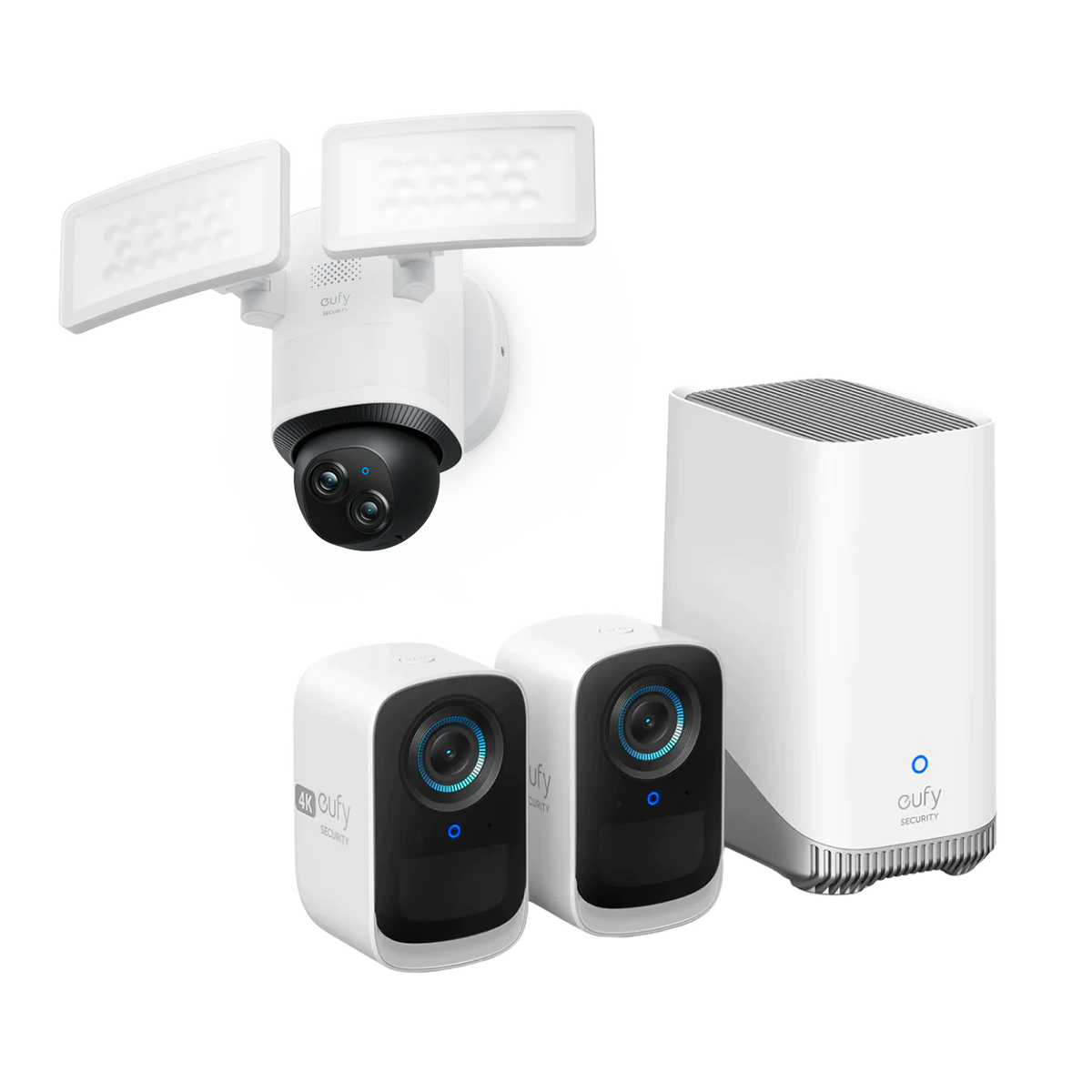 eufy-security-eufycam-s300-eufycam-3c-floodlight-camera-e340-set image 1