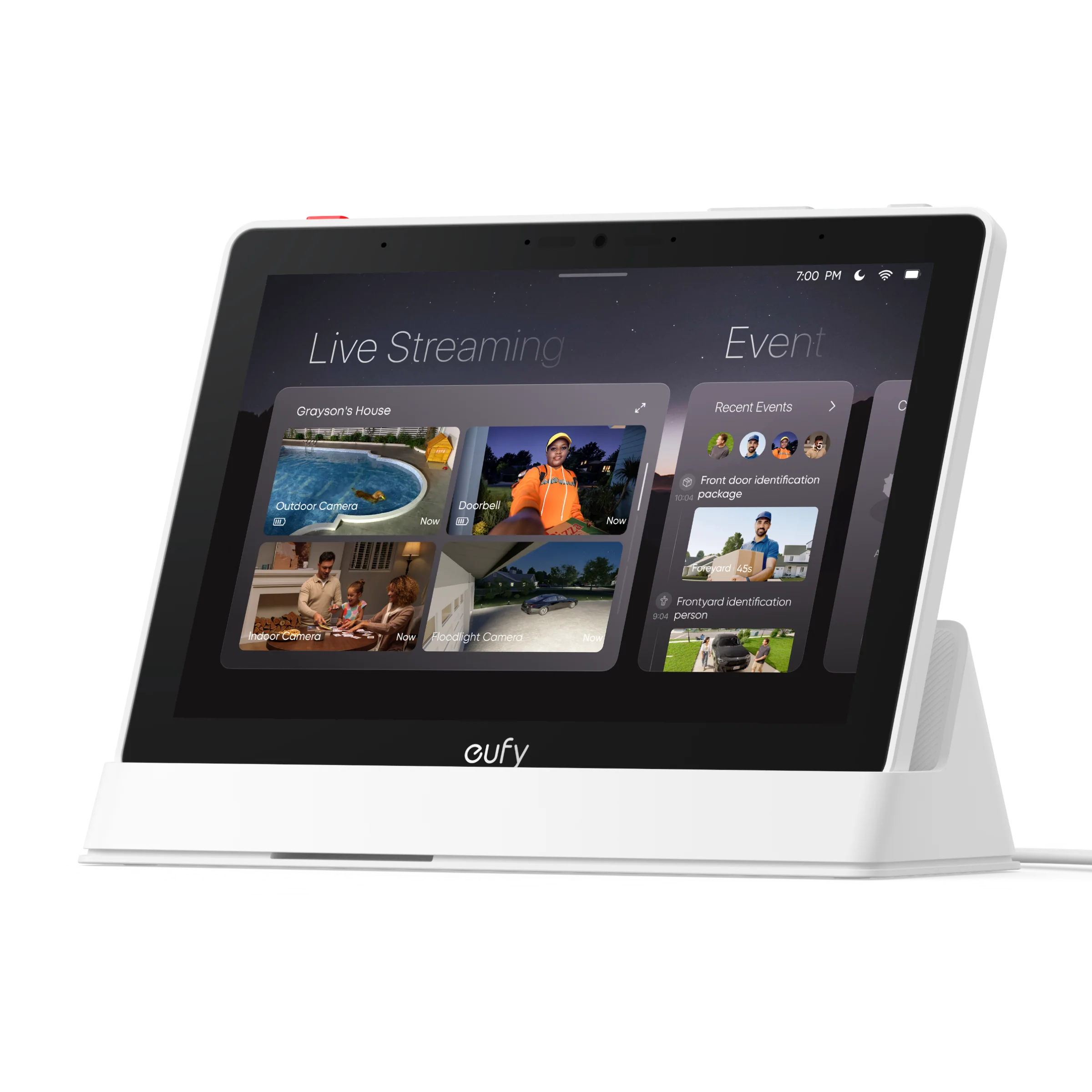 eufy-security-smart-display-e10-steuerzentrale-mit-4-fach-live-ansicht image 1