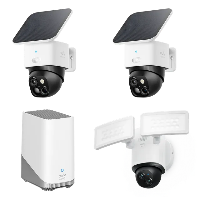 eufy-security-solocam-s340-2er-set-floodlight-camera-e340-homebase-s380 image 1