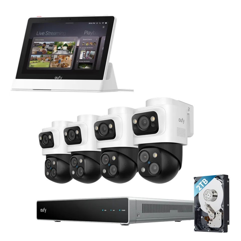 eufy-security-smart-display-e10-poe-nvr-s4-max-system image 1