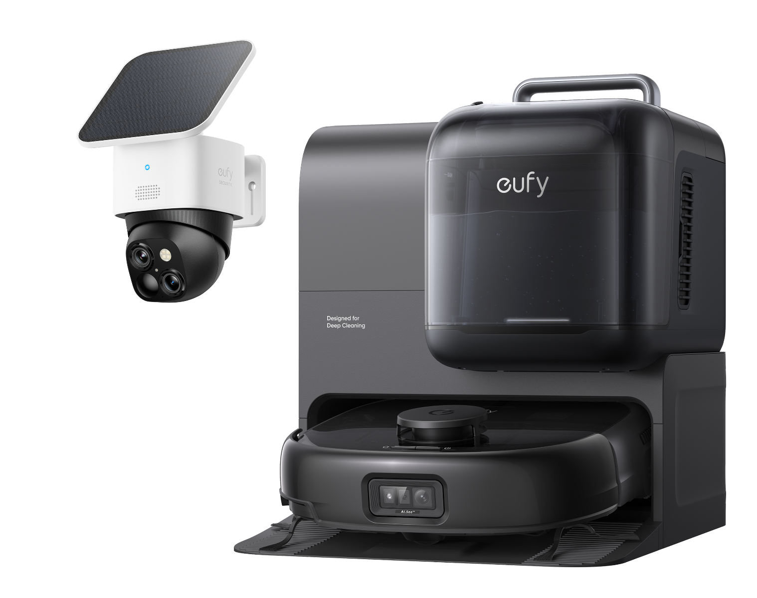 eufy-security-robot-vacuum-omni-e28-solocam-s340-bundle image 1