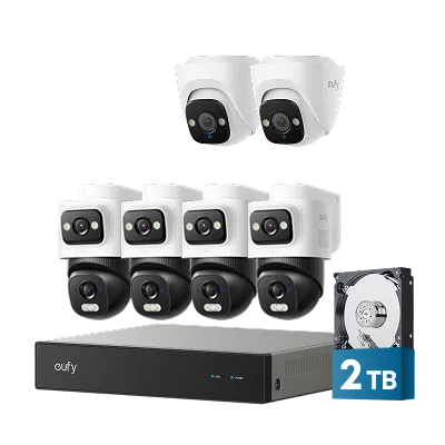 eufy-security-nvr-system-e50-4-cam-kit-2-turret-cam-poe-berwachungssystem image 1