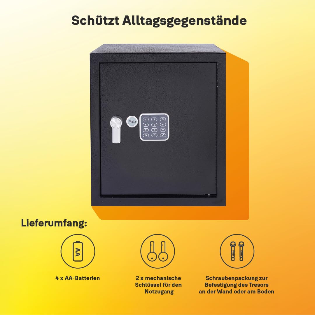 yale-ysv-390-db2-elektronik-tresor-large-40-l-zahlencode-3-8-stellig-39x35x36-cm image 4