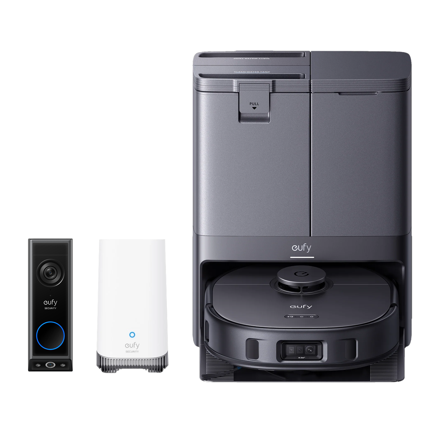 eufy-security-x10-pro-omni-video-doorbell-e340-homebase-s380-set image 1