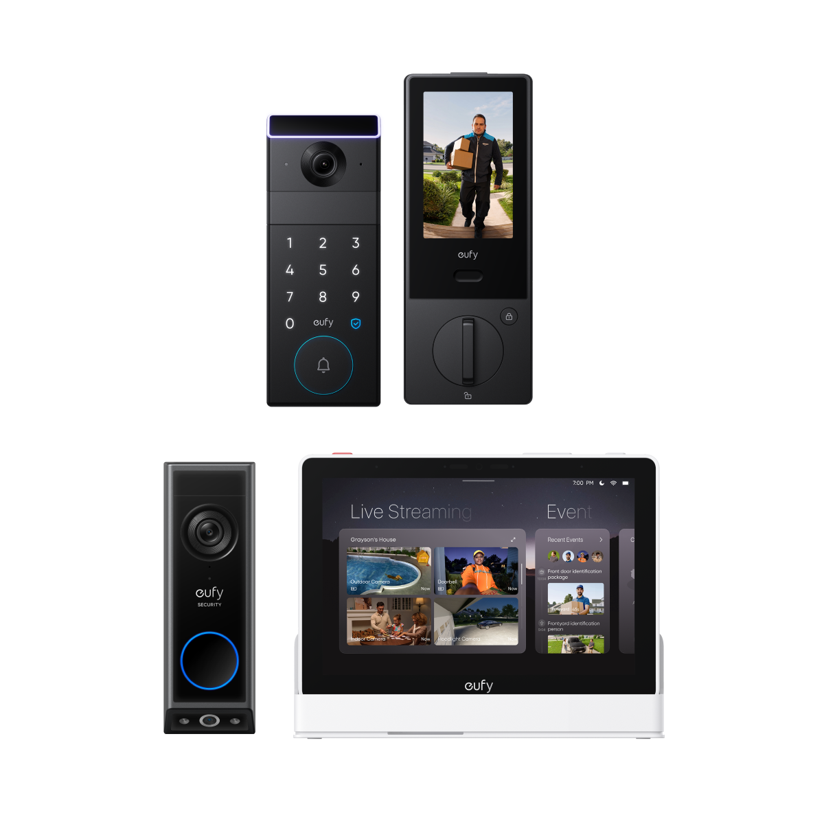 eufy-security-familock-s3-max-video-doorbell-e340-smart-display-e10-set image 1