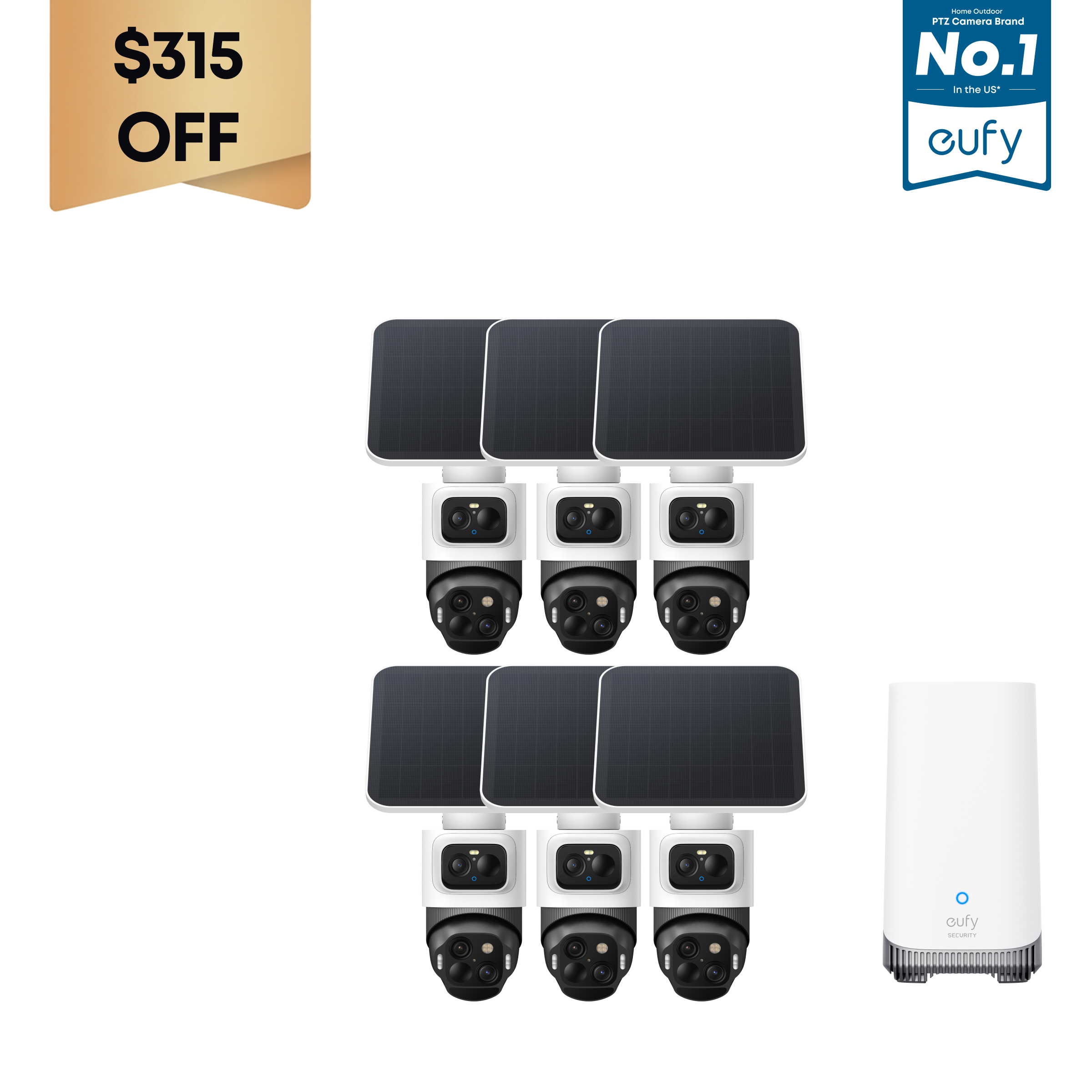 eufy-security-eufycam-s4-6-cam-kit-triple-lens-bullet-ptz-berwachungsset image 1