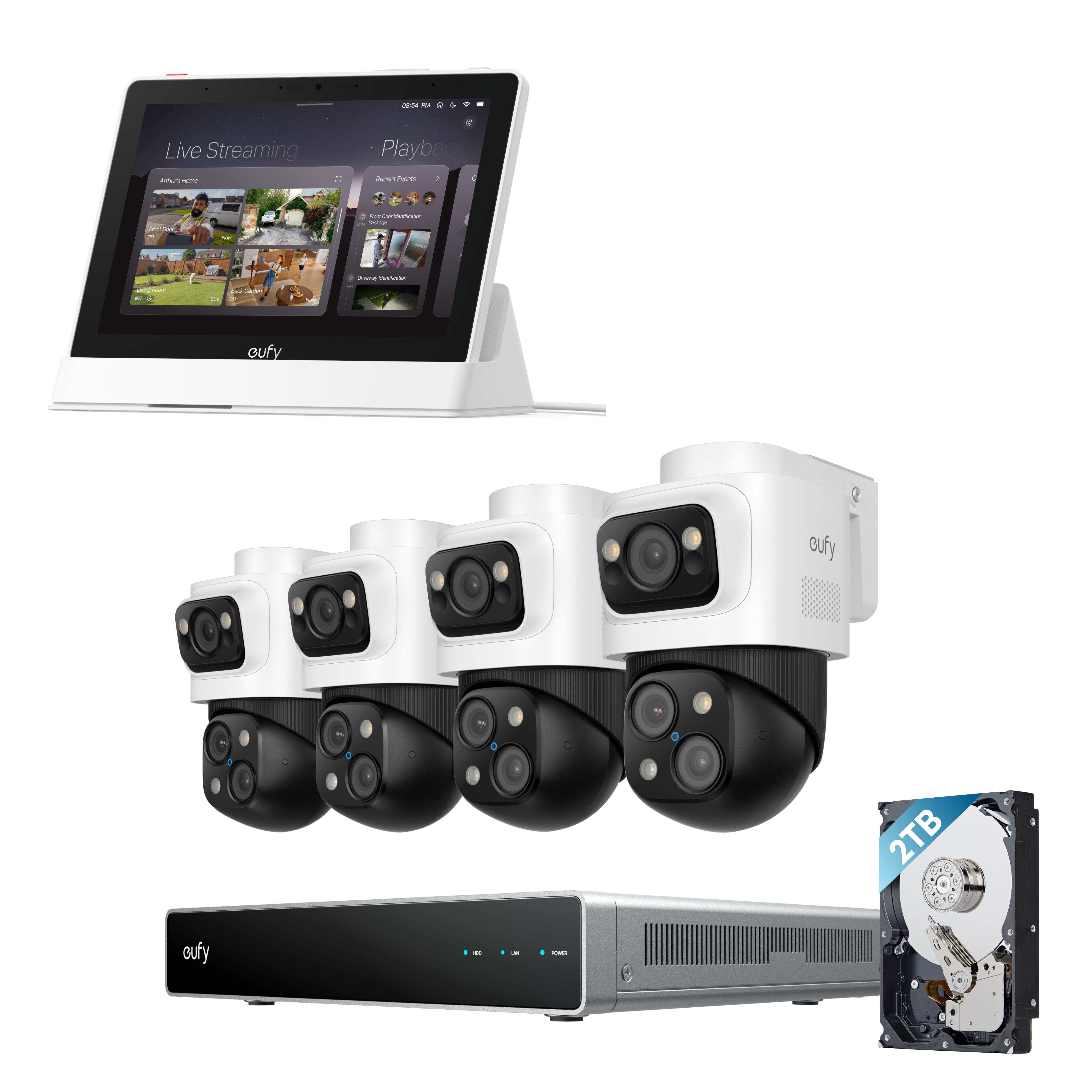 eufy-security-smart-display-e10-poe-nvr-s4-max-system image 1