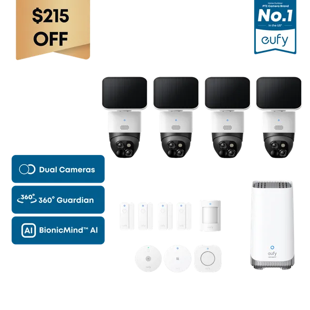eufy-security-solocam-s340-4er-set-alarmanlage-homebase-s380 image 1