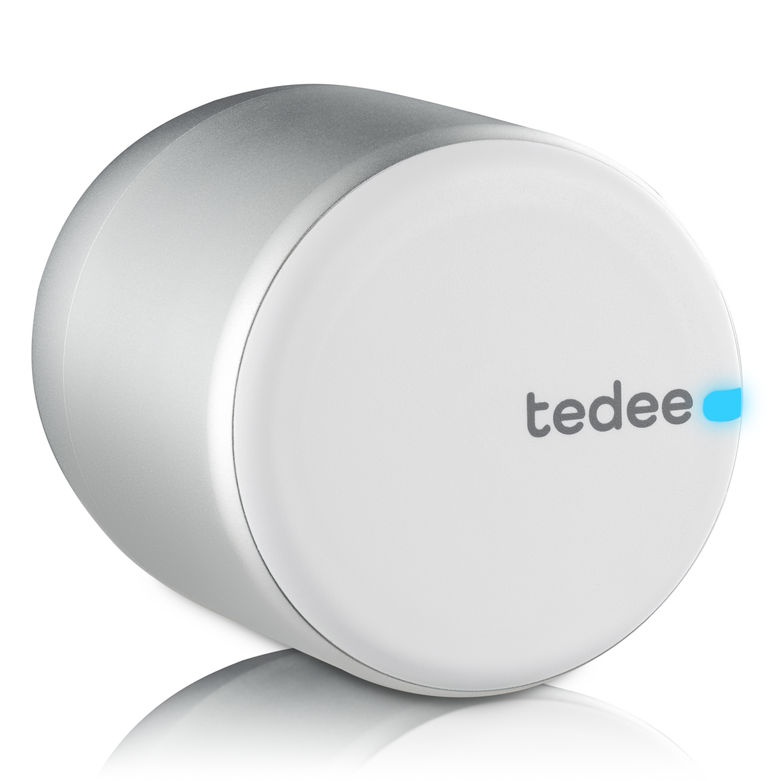 tedee-pro-smart-lock-silber-wei-elektronisches-t-rschloss image 1
