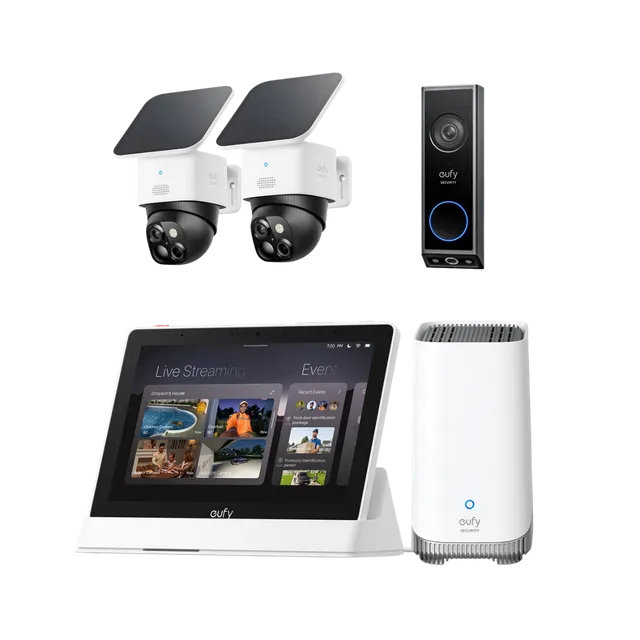 eufy-security-solocam-s340-2er-set-homebase-s380-smart-display-video-doorbell-e3 image 1