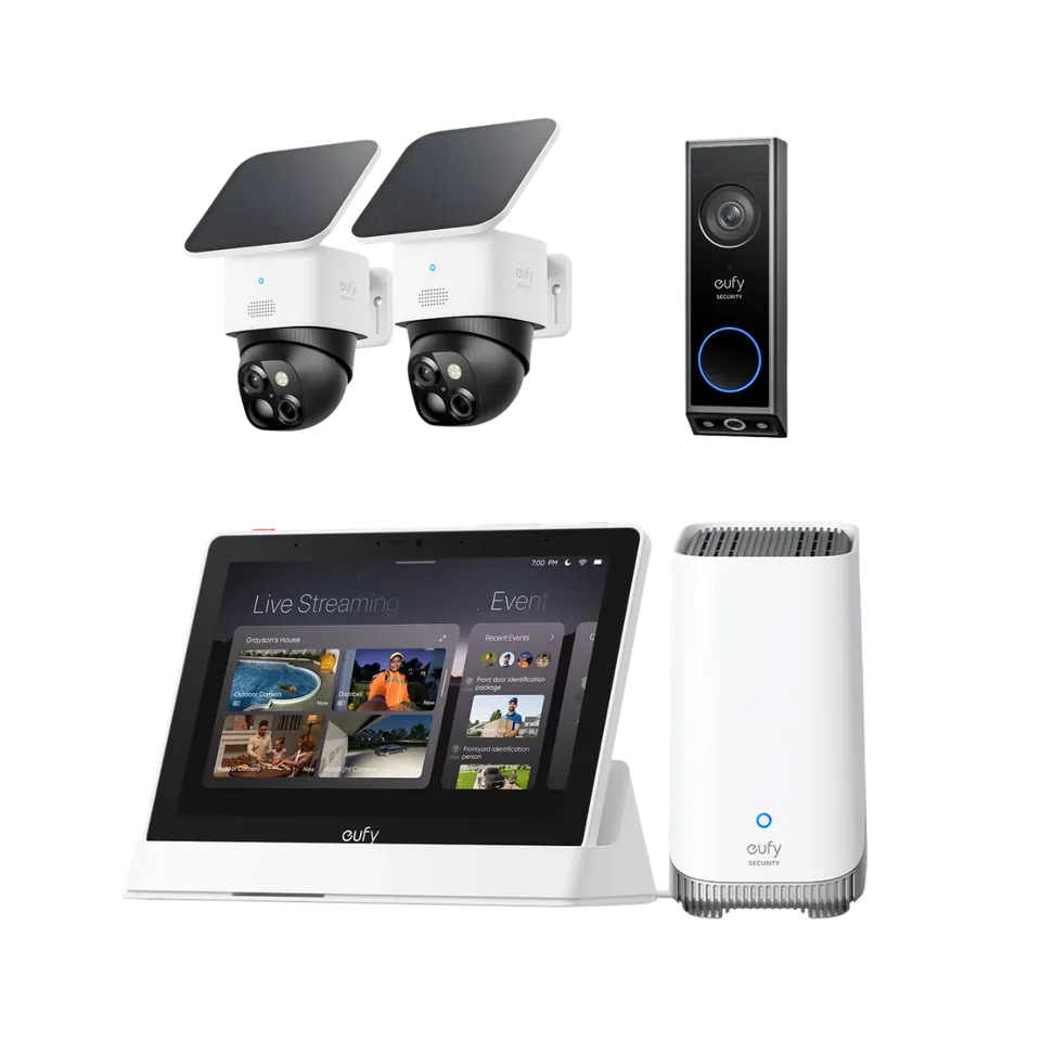 eufy-security-solocam-s340-2er-set-homebase-s380-smart-display-video-doorbell-e3 image 1