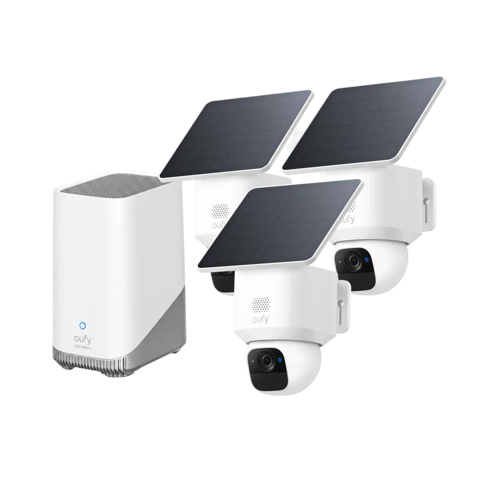 eufy-security-solocam-e30-3-cam-kit-mit-homebase-3-s380 image 1