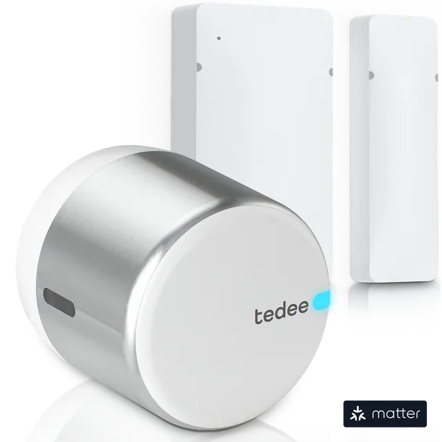 tedee-go2-door-sensor-bundle-smart-lock-set image 1