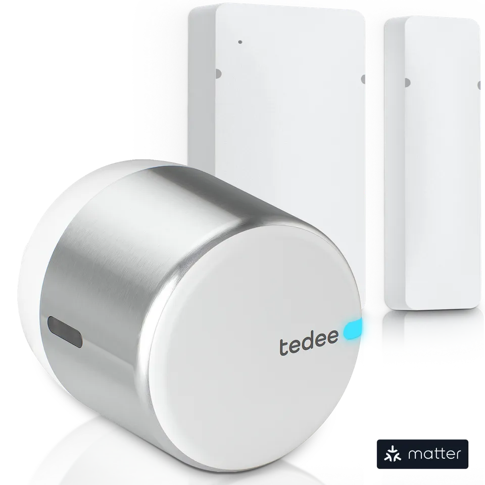 tedee-go2-door-sensor-bundle-smart-lock-set image 1
