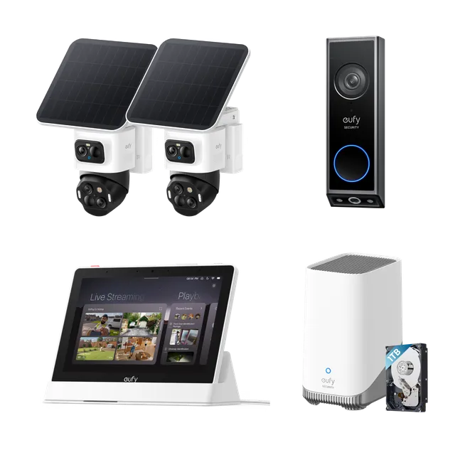 eufy-security-eufycam-s4-2er-set-video-doorbell-e340-homebase-3-display-1-tb-fes image 1