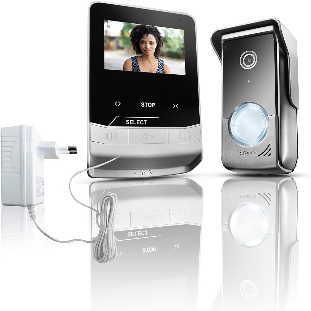 somfy-v100-video-t-rsprechanlage-komplett-set-mit-4-3-zoll-monitor-und-rts-funks image 1