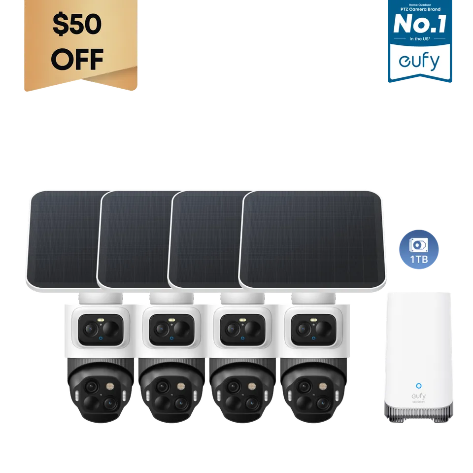 eufy-security-eufycam-s4-4-cam-kit-1-tb-festplatte-triple-lens-bullet-ptz-berwac image 1