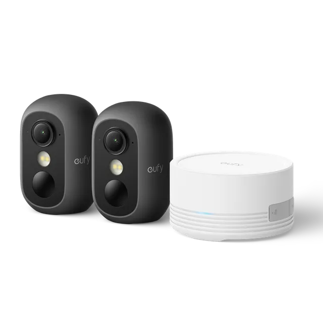 eufy-security-c35-2-kamera-set-schwarz-homebase-mini image 1