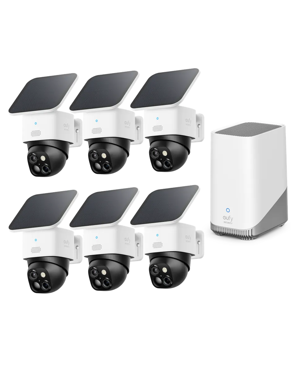 eufy-security-solocam-s340-6-cam-kit-homebase-s380 image 1