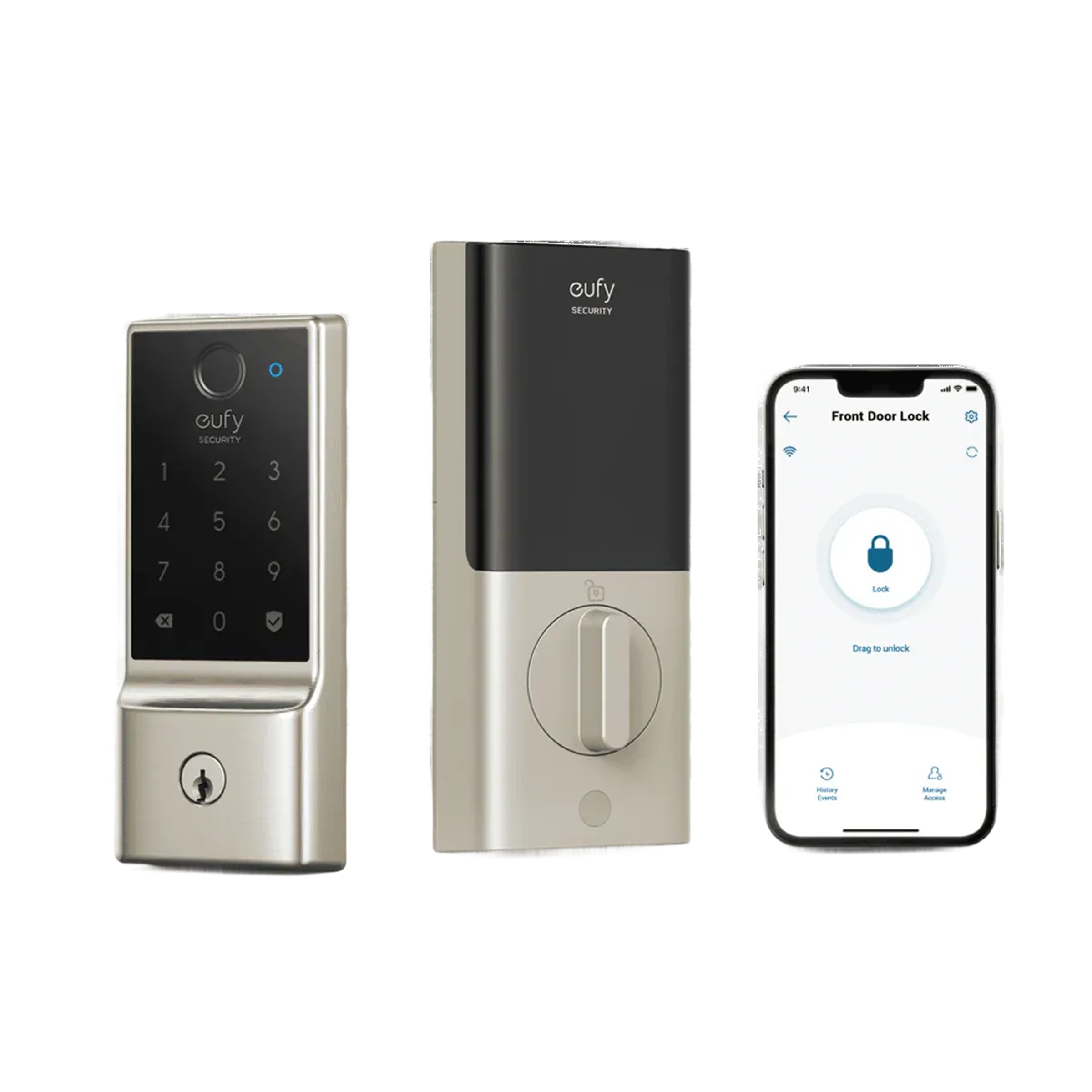 eufy-security-smart-lock-c220-smart-t-rschloss-mit-fingerprint-nickel image 1