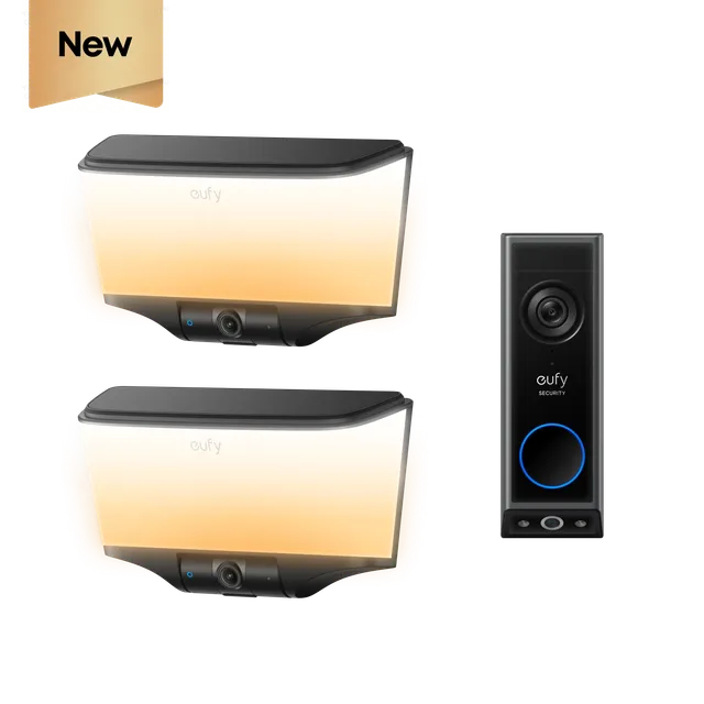 eufy-security-wall-light-cam-s4-doppelpack-video-doorbell-e340 image 1