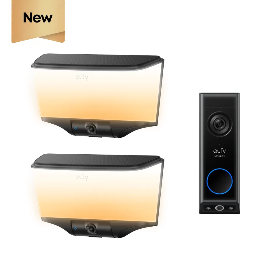 eufy-security-wall-light-cam-s4-doppelpack-video-doorbell-e340 image 1