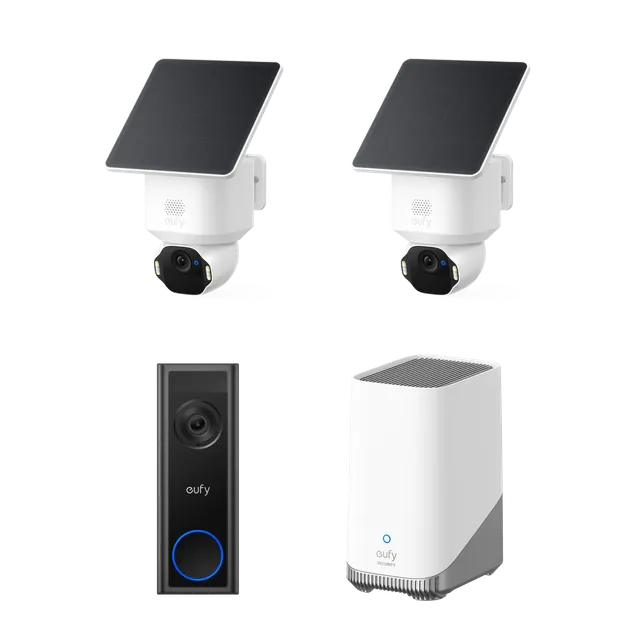 eufy-security-solocam-e42-2er-set-video-doorbell-c31-homebase-s380-4k-komplettse image 1