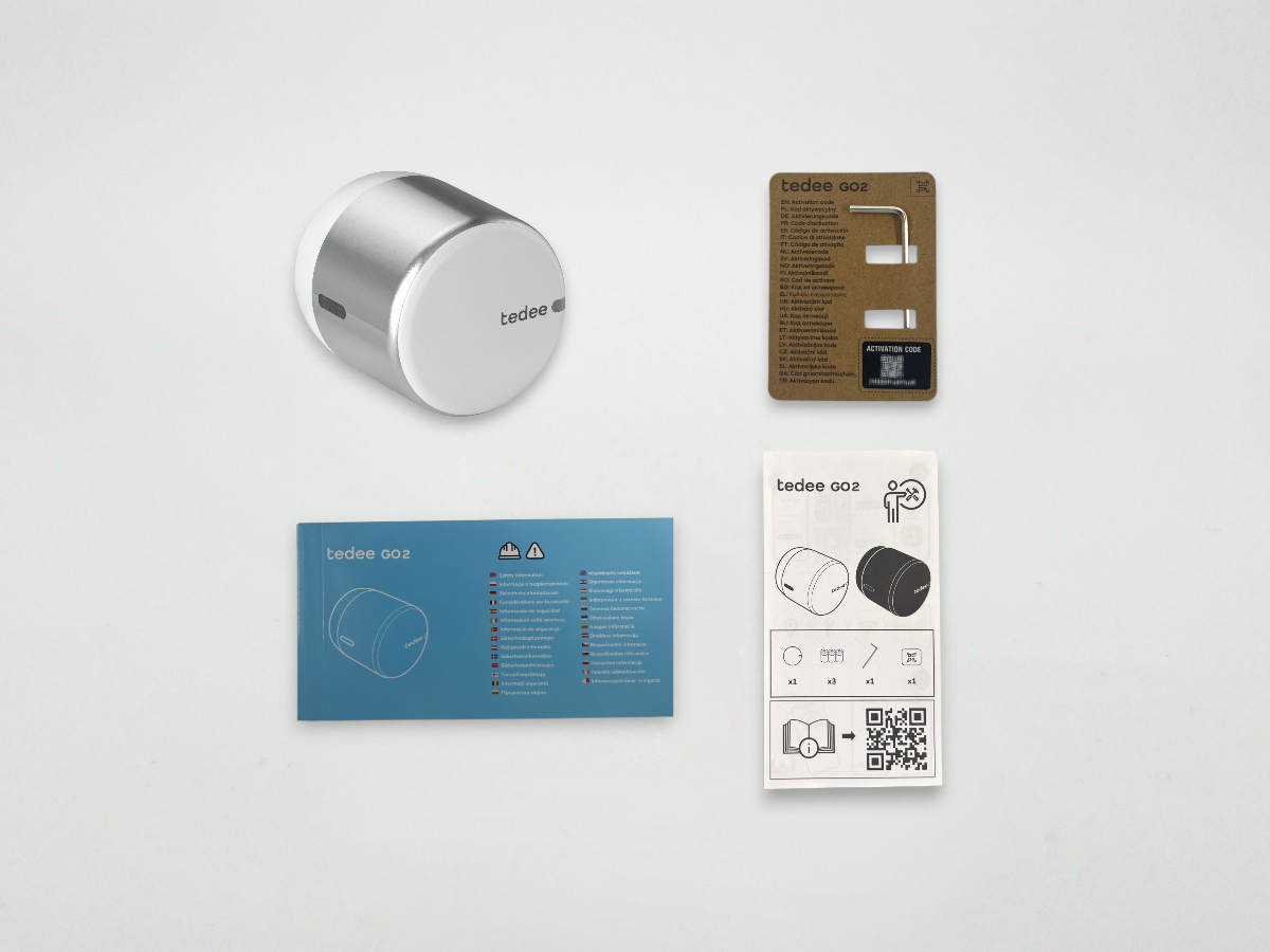 tedee-go2-smart-lock-elektronisches-t-rschloss-silber-aluminium-wei-2 image 6