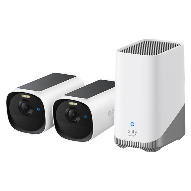 eufy-security-eufycam-e40-2-cam-kit-mit-homebase-s380-2k-solar-berwachungskamera image 1
